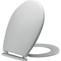 Abattant WC universel en bois de haute qualité bois marron Trendy Line avec charnières en acier inoxydable et de nombreux motifs colorés pour le bain 