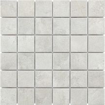 Grès cérame émaillé Arte Deco Oree gris antidérapant mosaïque 29,7 x 29,7 cm