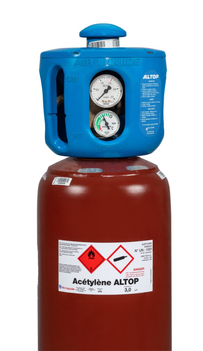 AIR LIQUIDE Acétylène Altop Bouteille medium 3m3 Réf. G372 / I1901L21A0A001 Cedeo
