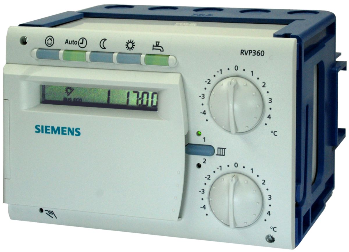 SIEMENS Régulateur chauffage programmable 2 circuits + ECS Réf RVP360