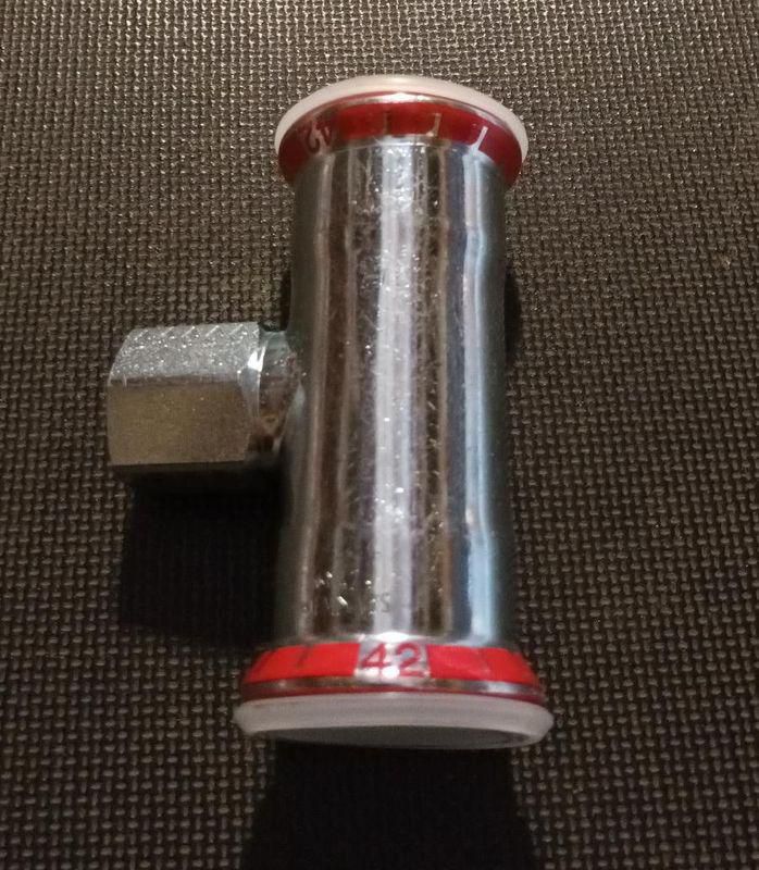 Té avec extrémité taraudée 42-20x27-42mm Réf 21317