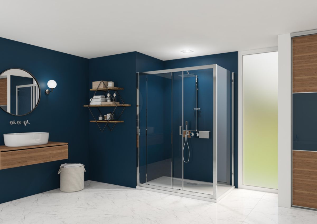 KINEDO DOUCHE Porte coulissante SMART EXPRESS 120cm chromé TN Réf