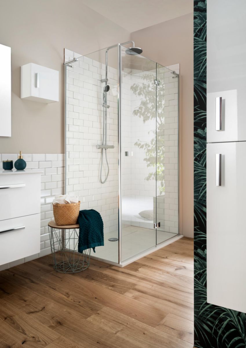 ALTERNA Paroi de douche Alterna Domino pivotante pliante, côté droit