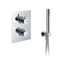 Douche encastrable, mitigeur, ciel de pluie 25 x 25 - ALCOBENDAS CHROME