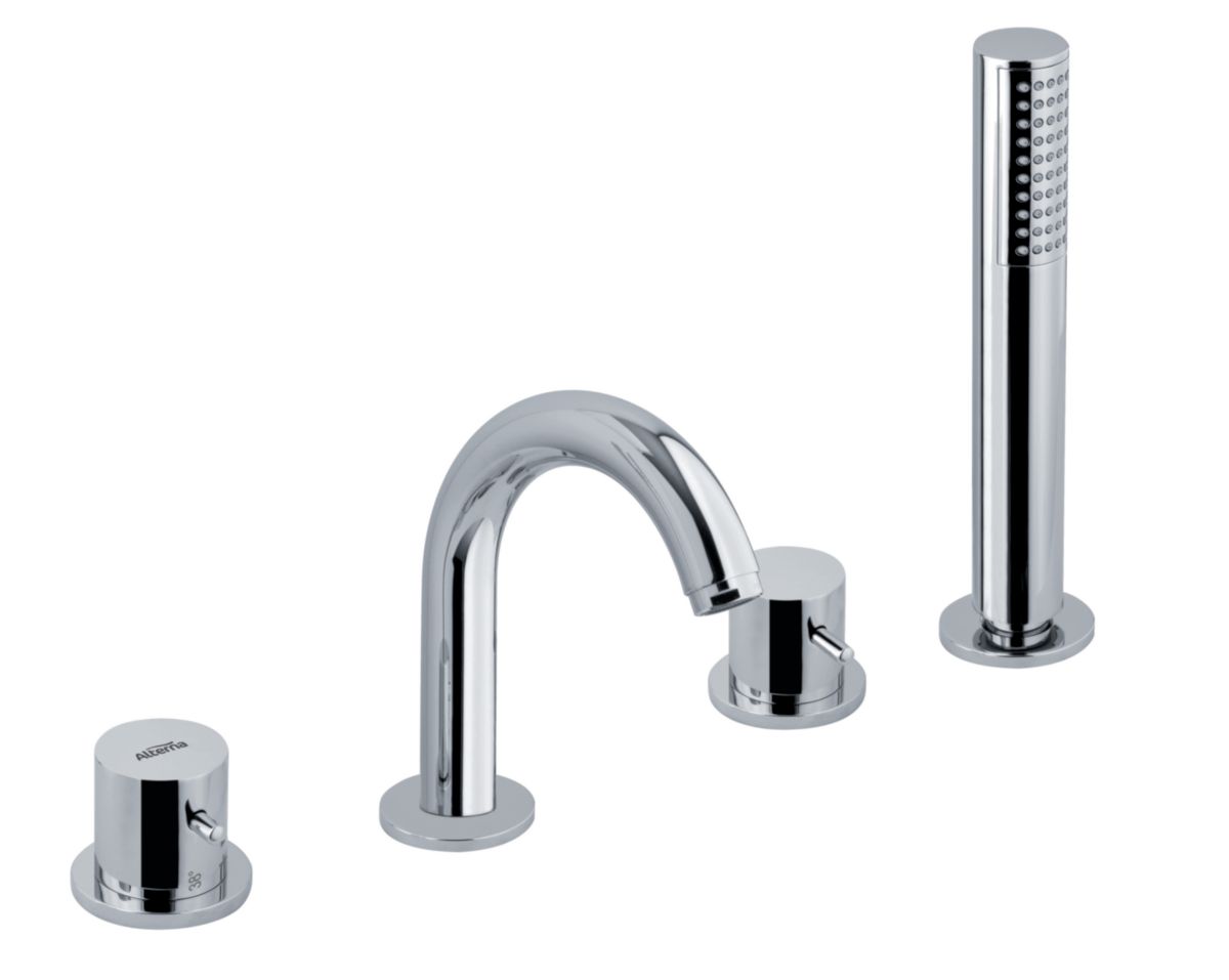 ALTERNA Thermostatique baindouche Alterna Design chromé, encastré