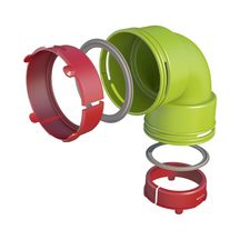 Kit coude 90° AE48C circulaire Air Excellent. 188600