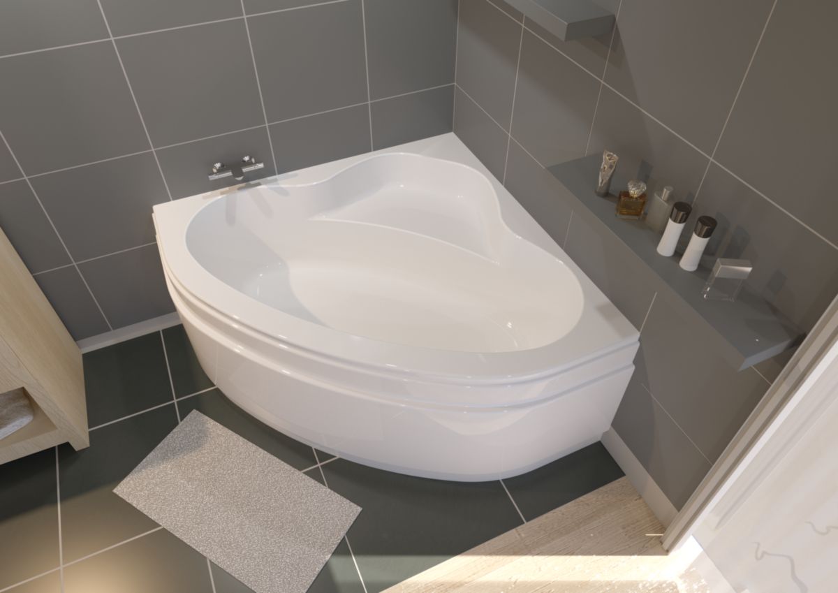 Alterna Tablier Pour Baignoire D Angle Verseau 3 135 X 135 Cm Blanc Cedeo