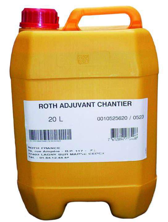 ROTH - Adjuvant chape béton traditionnelle AD20 bidon de 20 litres réf ...