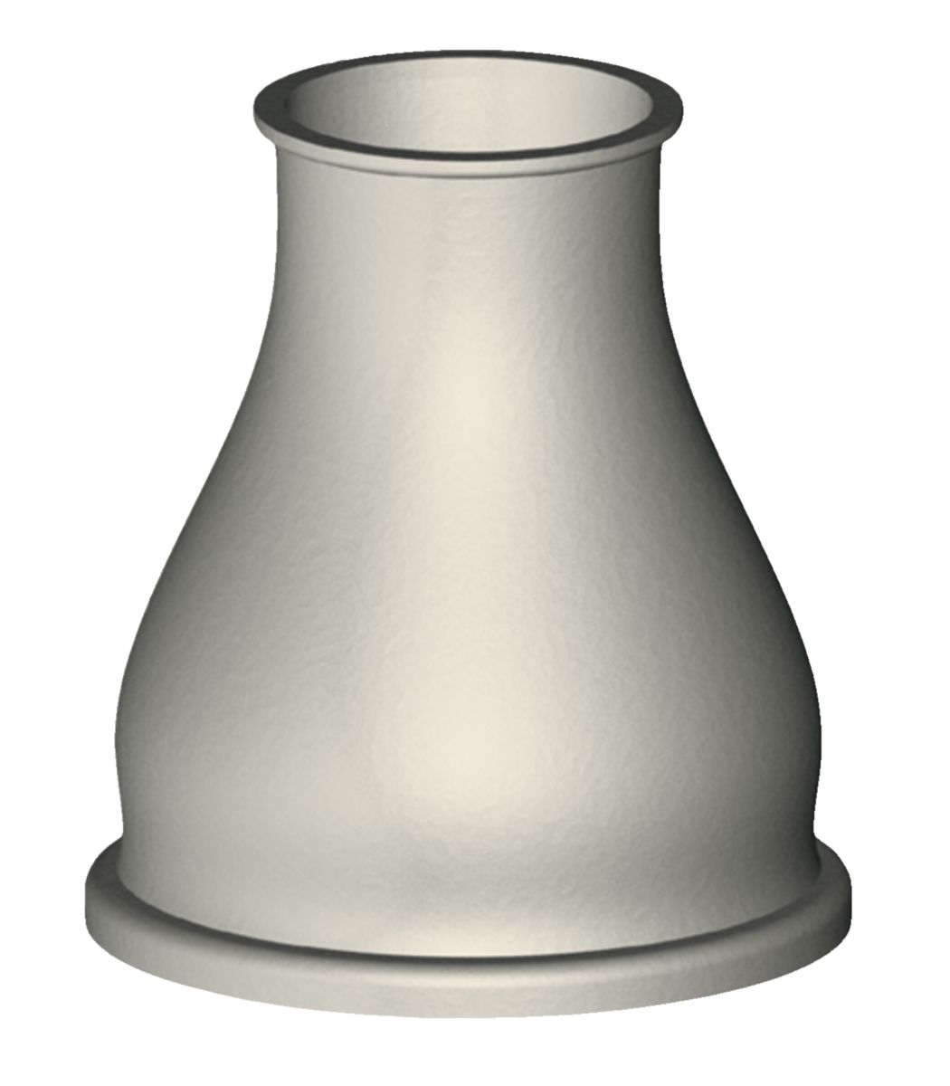 GRIPP Cône pour raccord cuvette WC 30 x 65 grand modèle blanc 2306b