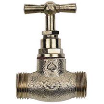 Robinet d'arrêt sans épaulement MM diamètre 20x27 laiton brossé Réf 136548