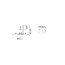 Spot Jupiter Outdoor 50W graphite - Réf. 923930