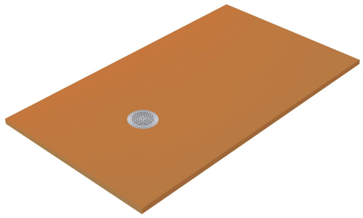Receveur de douche extra-plat Neo Plus Lisse 75x80 cm Sand Stone, Rèf: SNES0591-SAN, mat Kr