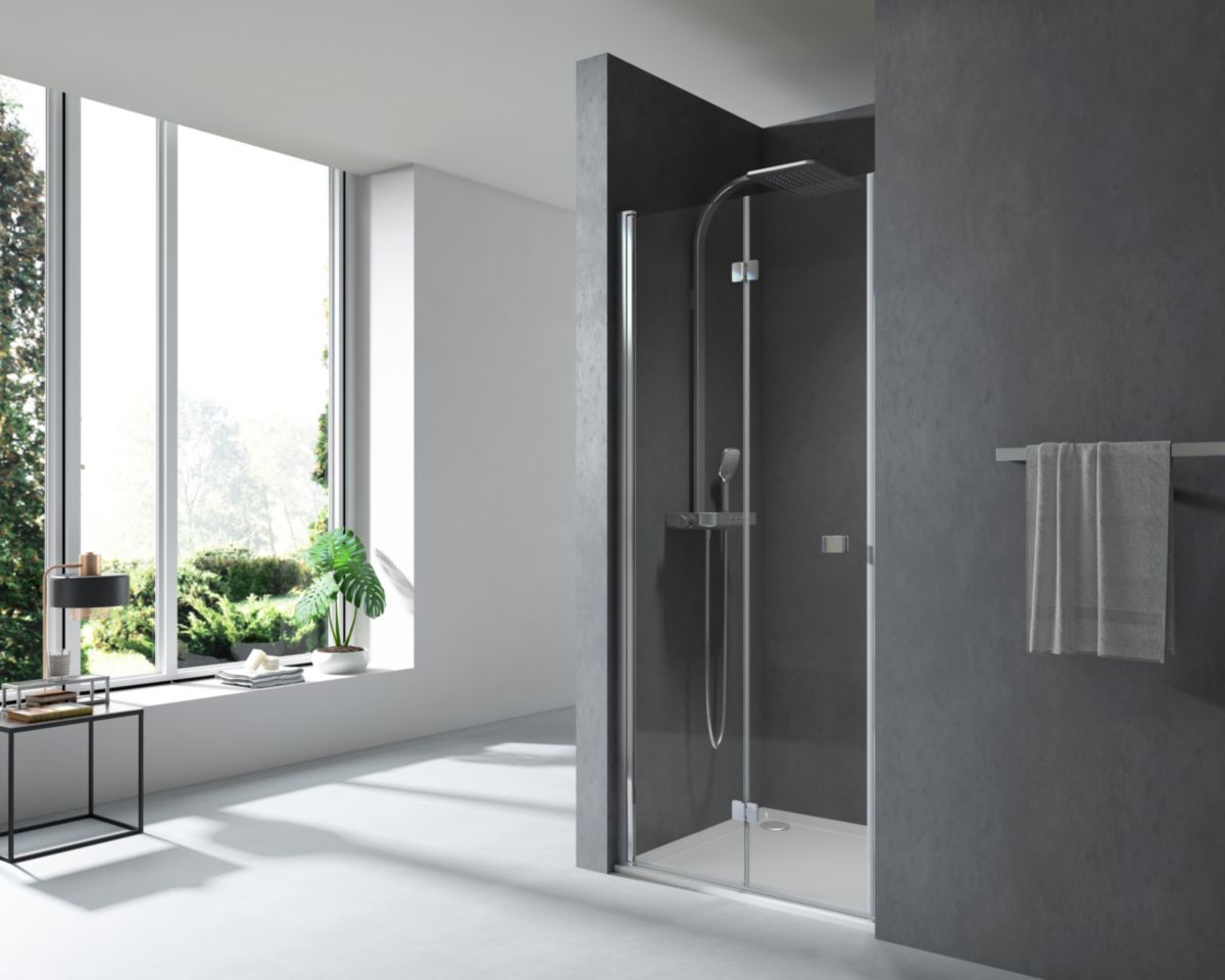ALTERNA Paroi de douche Alterna Domino pivotante pliante, côté droit