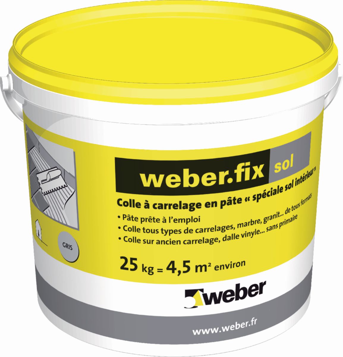 WEBER Colle carrelage en p te sp ciale sol int rieur D2