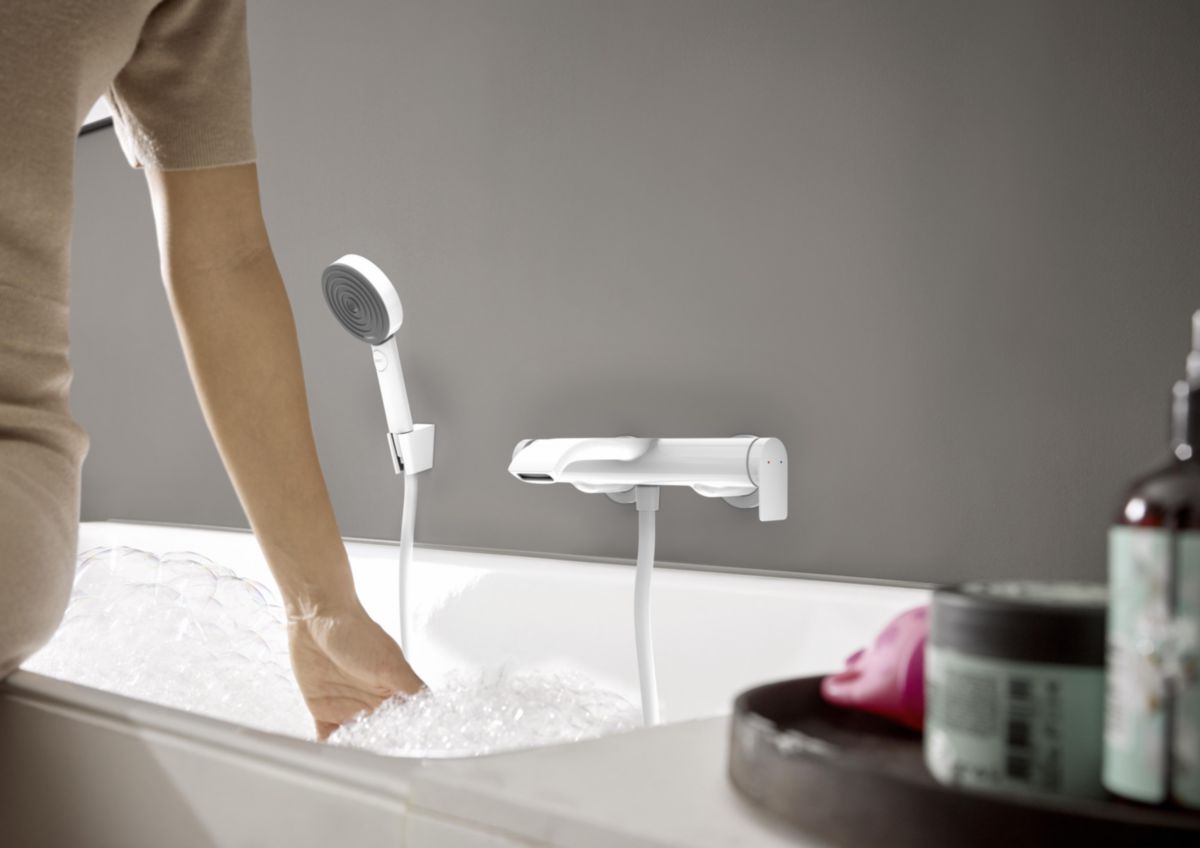 HANSGROHE Mitigeur bain/douche VIVENIS Blanc mat Réf. 75420700 Cedeo