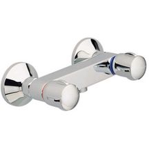 Mélangeur de douche mural ULYSSE C sans raccord ni rosace, têtes 15 x 21 à clapet guidé, chromé réf. D1652AA