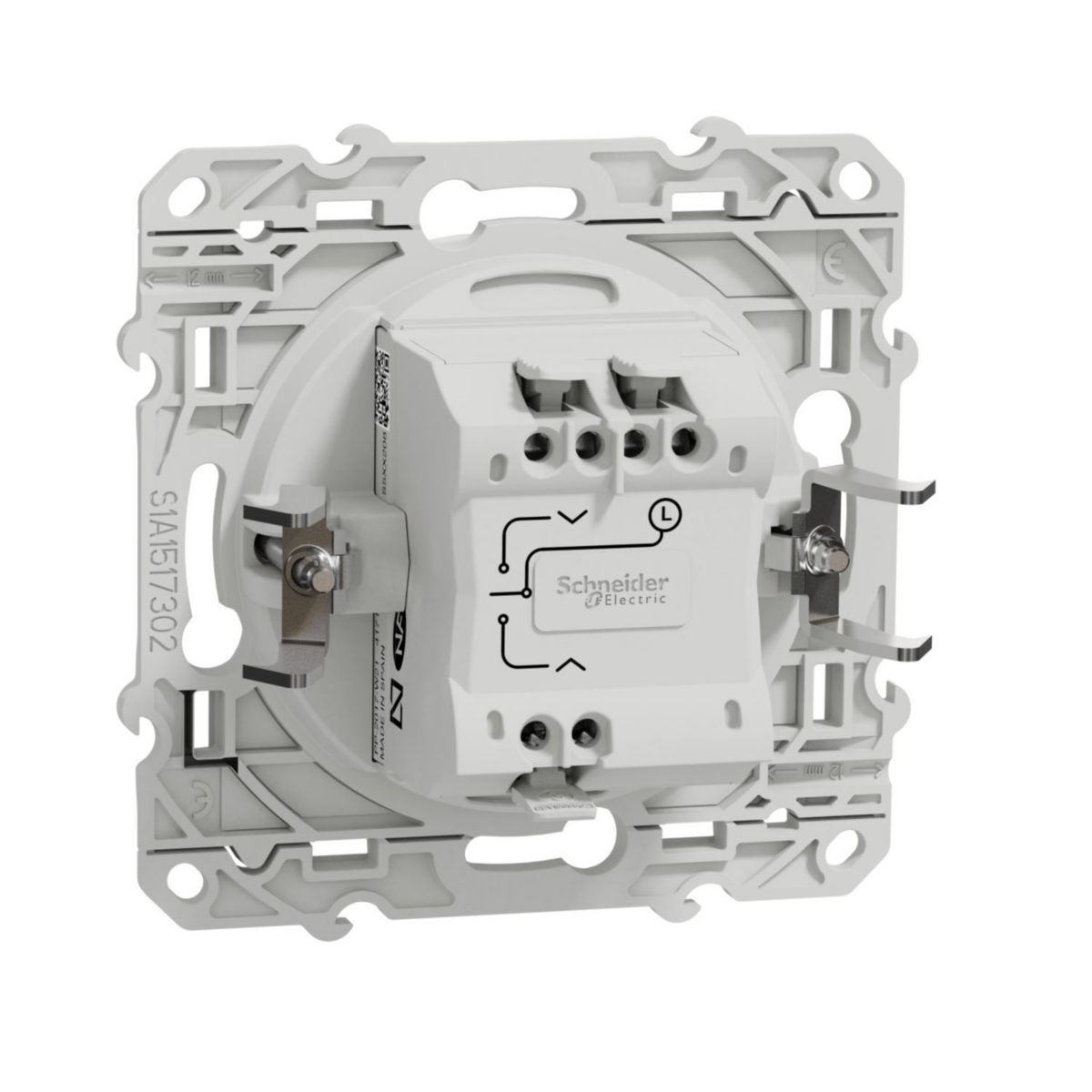 Branchement Interrupteur Volet Roulant Schneider Odace SCHNEIDER ELECTRIC - Odace inter vr 3b blanc vis s520208 | Cedeo