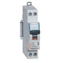 Disjoncteur DNX3 4500 vis/vis U+N 230V~ 16A 4,5kA courbe C 1 mod Ref.406774
