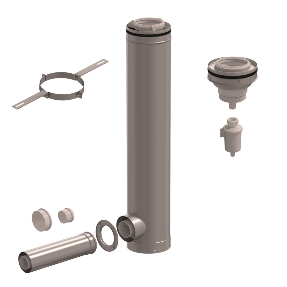 Rolux 3CEP Condensation kit départ 80/130 1 appareil.