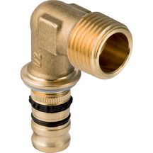 Coude mixte 90° m15X21 D16 Réf 611.252.00.5