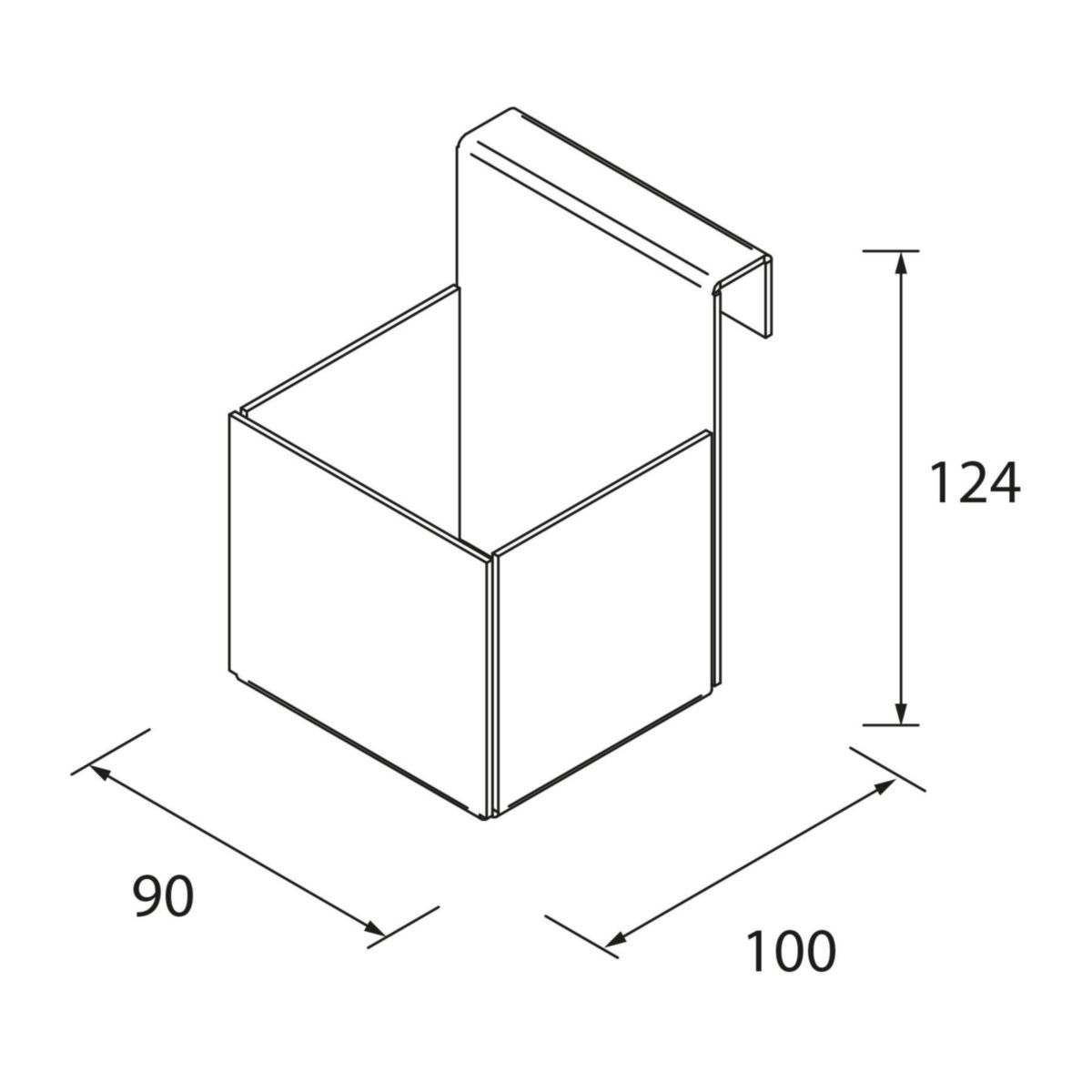 SALGAR Portesavon métallique LLOYD finition blanc réf 97670 Cedeo