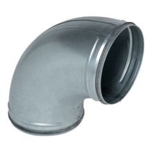 Coude galvanisé 90° à joint - Diamètre 125 mm embouti - P 11098142