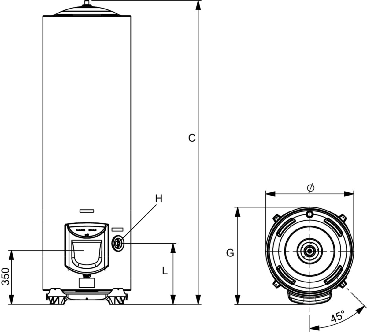 ARISTON - Chauffe eau électrique vertical mural blindé 200 litres