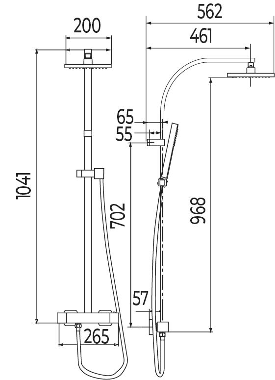 ALTERNA Colonne de douche Alterna Séducta avec mitigeur