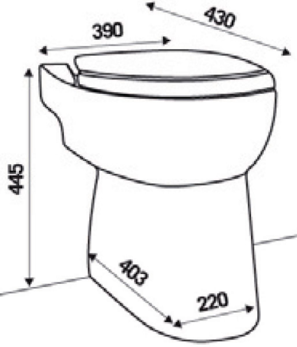 Cuvette WC à broyeur intégré SANICOMPACT 43 ECO + SFA C43STD - SFA - C43STD