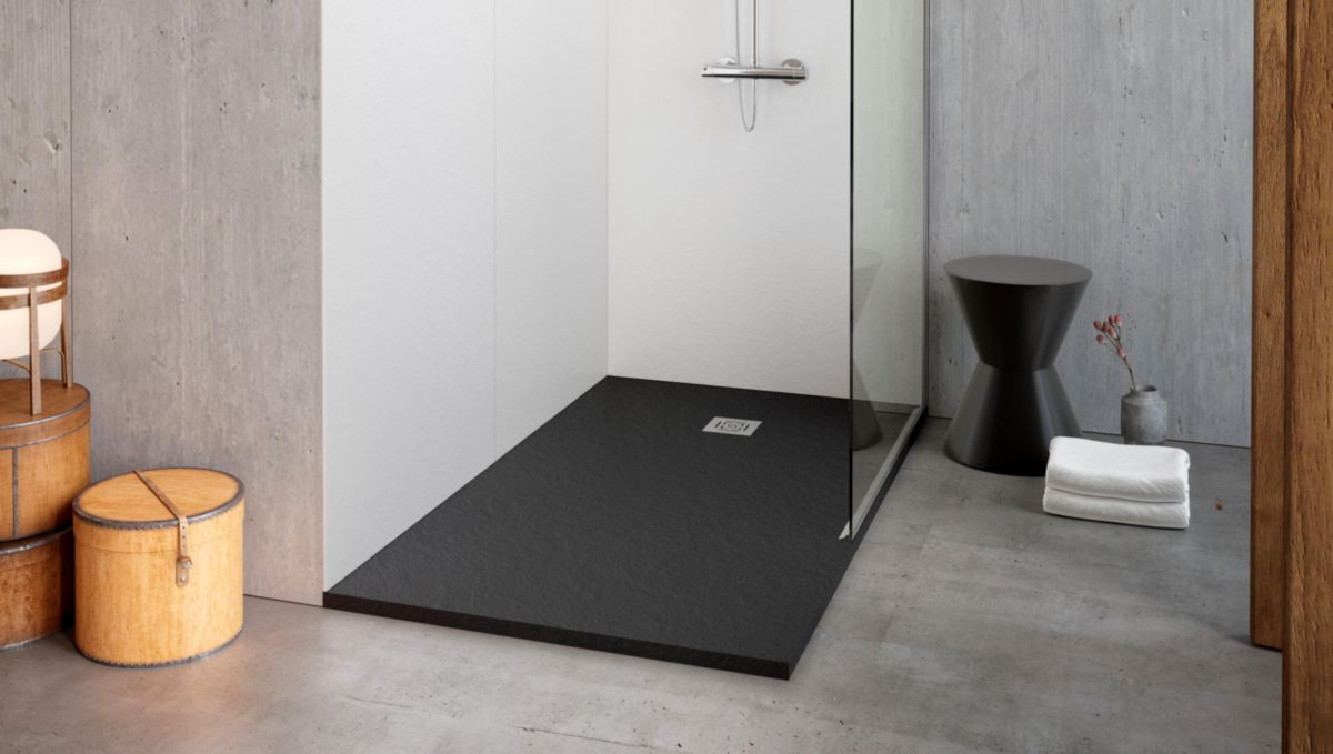 Receveur Alterna Daily'o 120 X 90 Cm Ardoise Blanc ALTERNA - Receveur Alterna Daily'O 120 x 90 cm ardoise anthracite | Cedeo