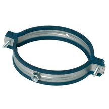 Collier en acier galvanisé isolé - diamètre 125 mm - Livré avec visserie  11091060