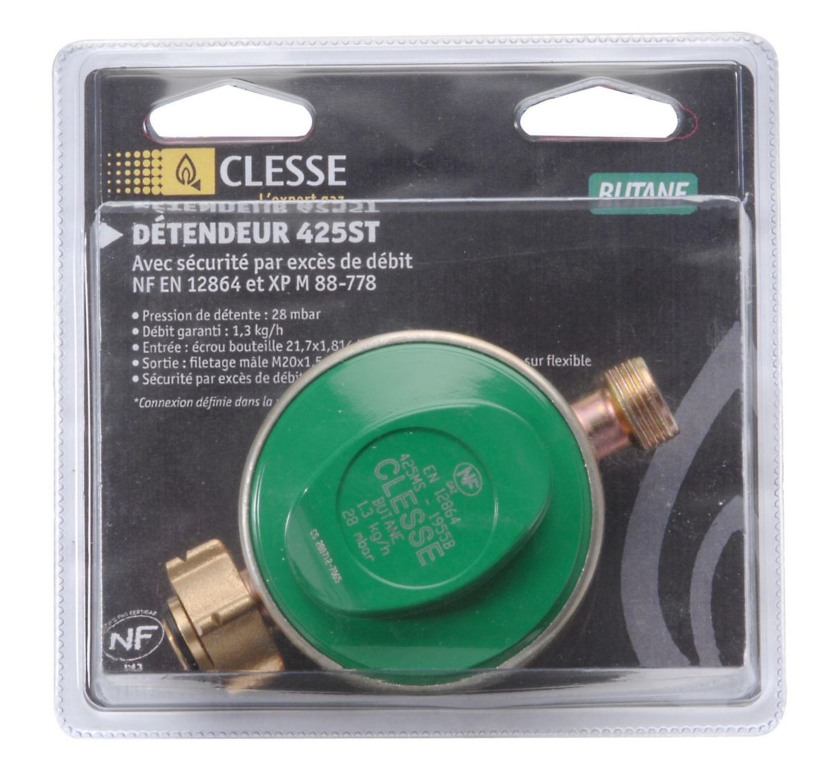 Bouteille De Gaz Butane IGT 4,5 Kg Avec Détendeur 28-29 Mbar - Pour Camping, Barbecue, Chauffage D'appoint