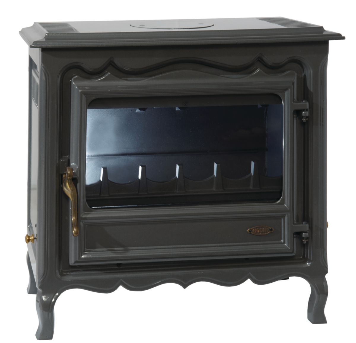 GODIN Poêle à bois bûches REGENCE anthracite 6,5 kW réf. 3144 Cedeo