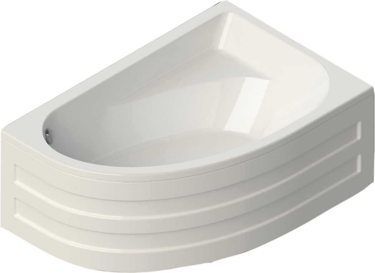 Alterna Tablier Pour Baignoire Asymetrique Verseau 3 150 X 100 Cm Droite Et Gauche Blanc Cedeo