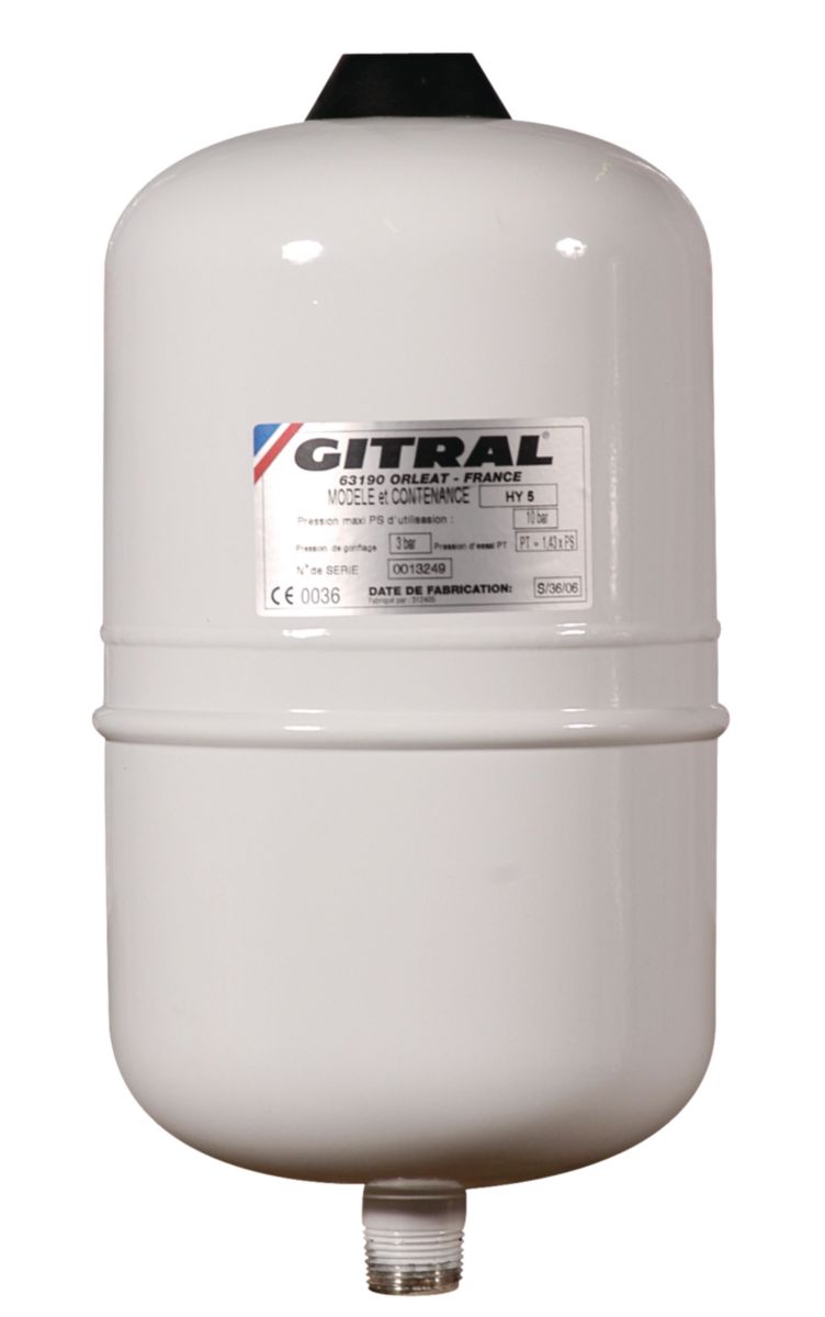 GITRAL Vase d'expansion à membrane fixe HYDROCHAUD pour eau sanitaire