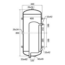 Réservoir STD HAWAI CILIPLAST de production d eau chaude sanitaire avec  jaquette souple 200 litres (résistance en option) réf - SANITAIRE ET  CHAUFFAGE