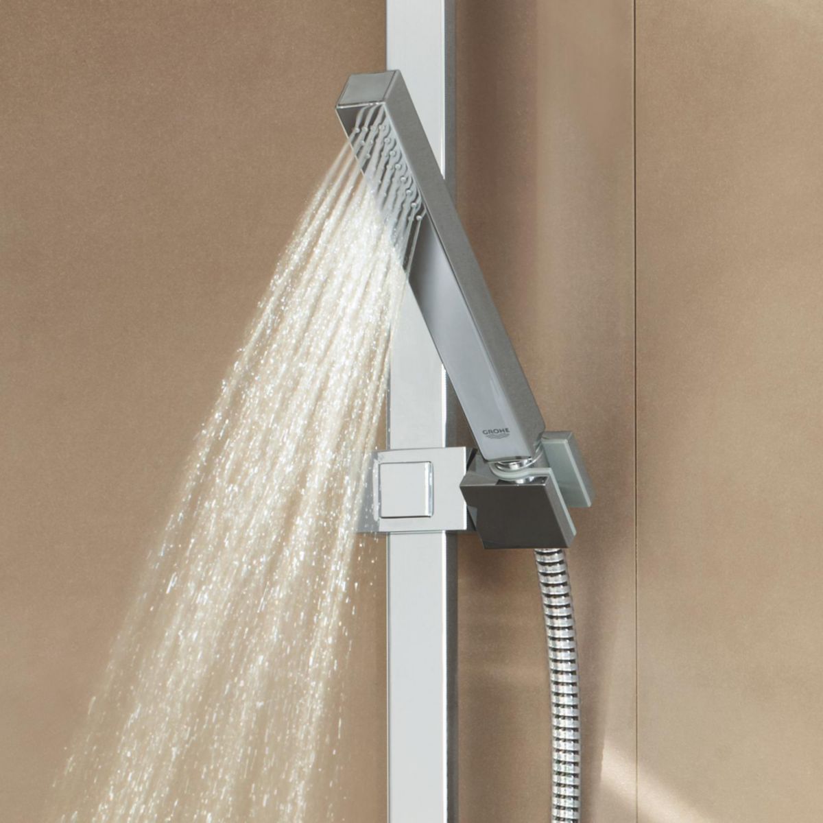 GROHE Ensemble de douche 1 jet avec barre Euphoria Cube Stick Chromé