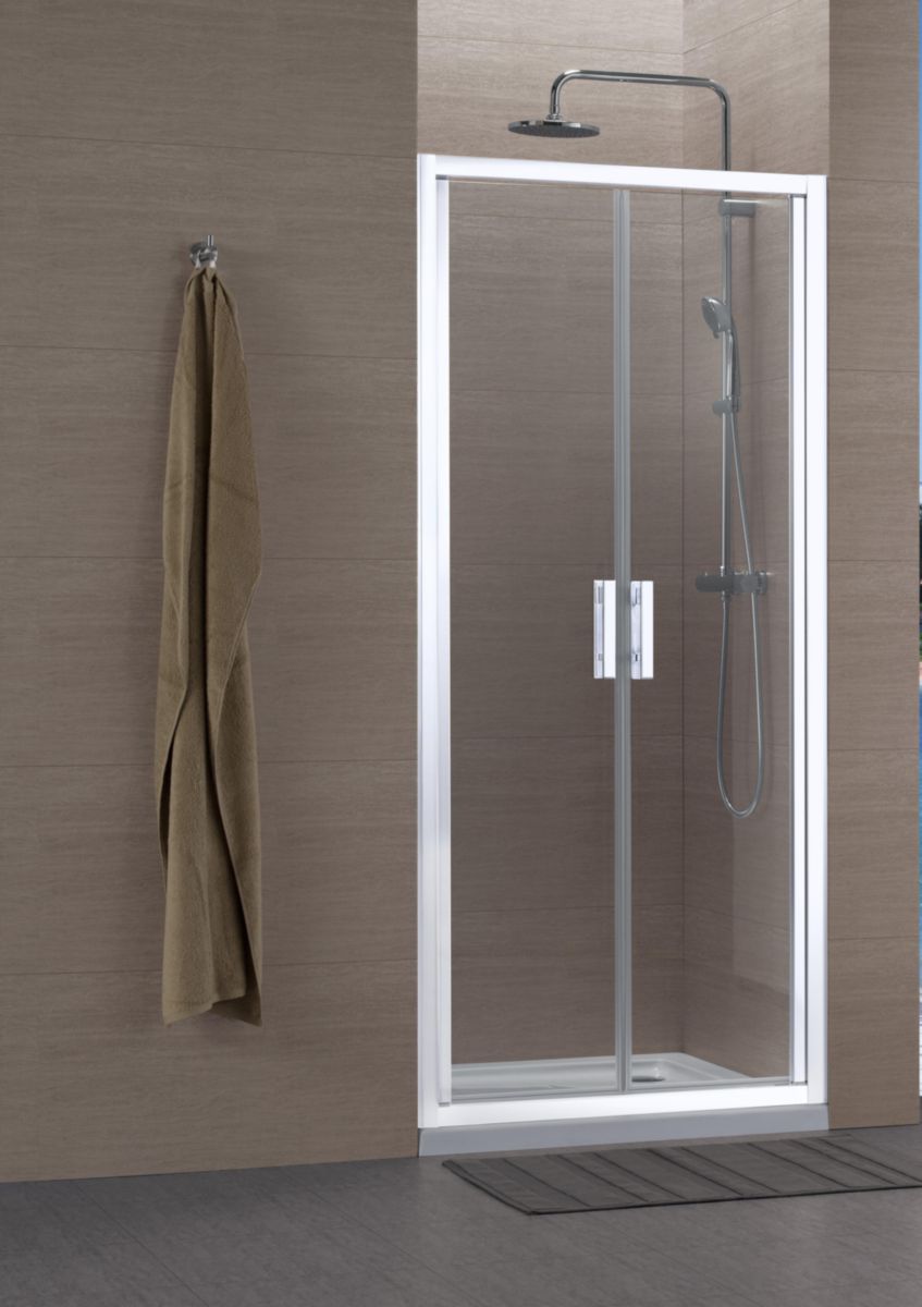 Porte de douche de 6 mm ouverture à battant – 77-80 cm GIOSALOON80 -  Conforama