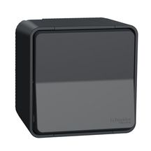 Mureva Styl - Va et vient - saillie - IP55 - IK08 - connexion auto - gris Réf.MUR35021