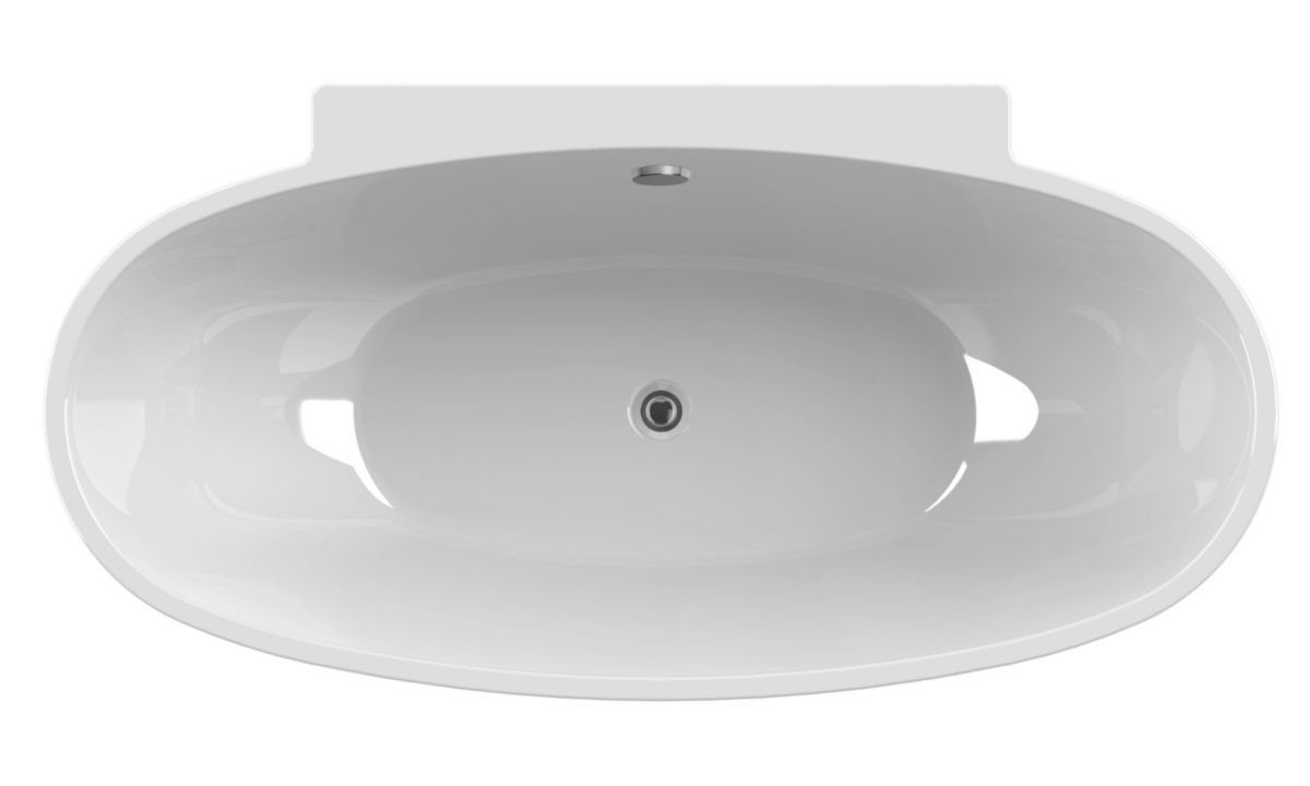 Aquarine Baignoire Agata Ilot Monobloc Ovale 165x80x55 Cm Ref 210785 Cedeo