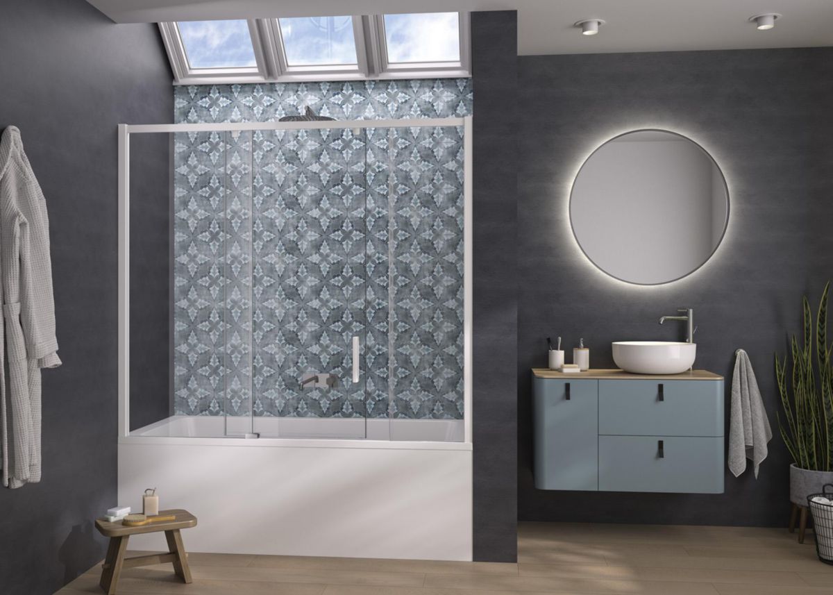 KINEDO DOUCHE Parebain Smart Design Pegasus, coulissant, en niche