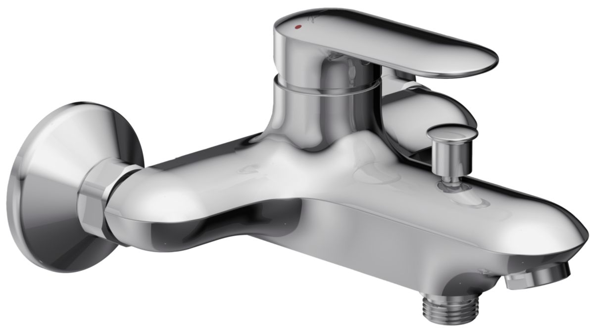 JACOB DELAFON Mitigeur Kumin bain douche mural avec raccord chrome