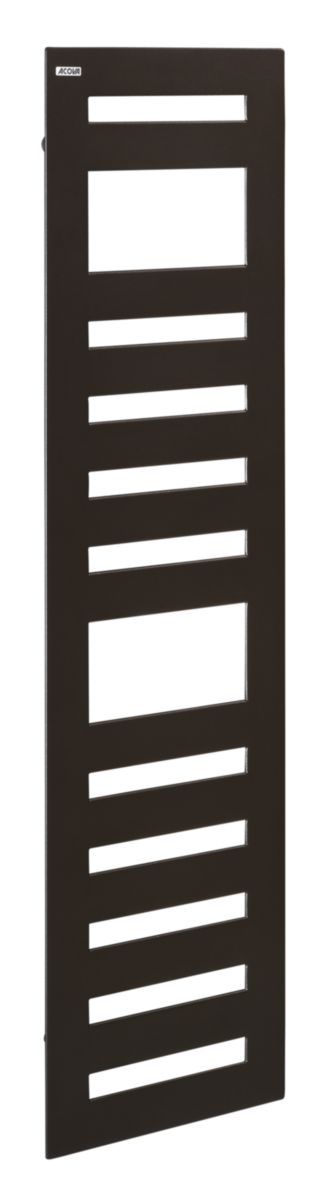 Sèche-serviettes Karena Spa eau chaude puissance 561W (dT50), hauteur 1225 mm, largeur 500 mm, raccordement par le bas, entraxe 50 mm centré, Aller/Retour réversible, couleur Réf. SV-120-050C