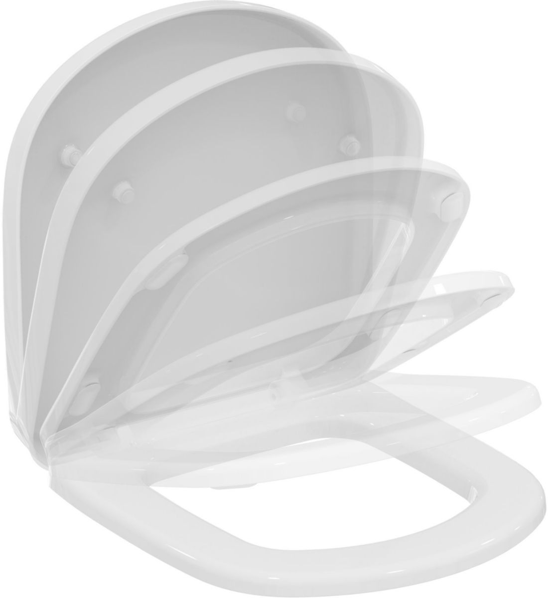Ideal Standard Abattant Universel pour WC Frein de chute Blanc W303001 