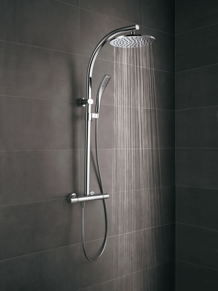 JACOB DELAFON Colonne de douche OBLO, avec mitigeur thermostatique et