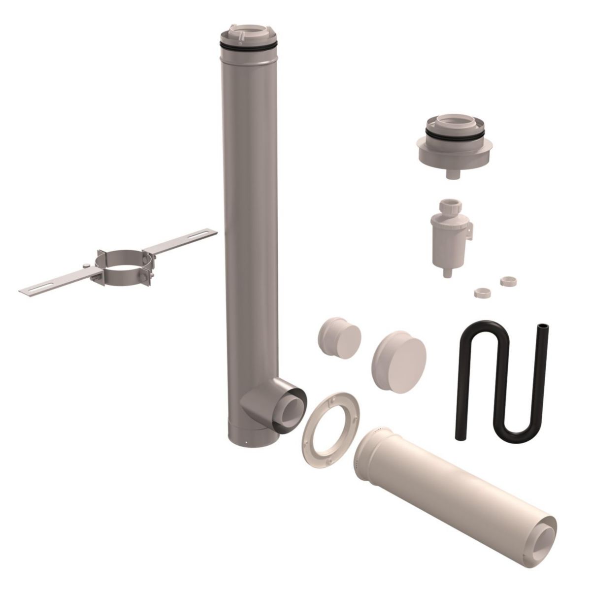 Rolux 3CEP Condensation kit départ 80/130 1 appareil.