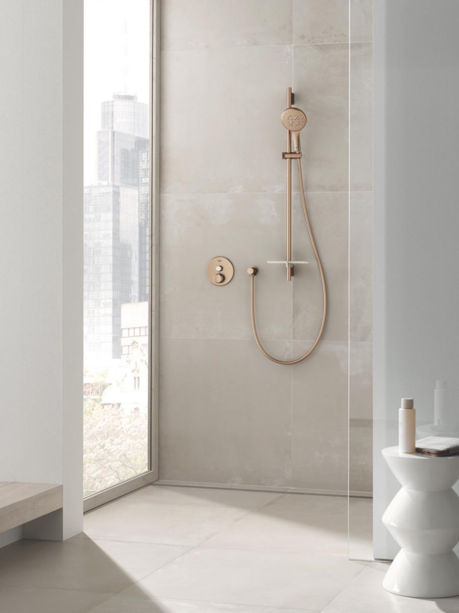 GROHE Barre de douche 900 mm Rainshower SmartActive Warm Sunset