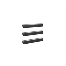 Poignées pour meuble sous-vasque Alterna Domino - noires - contient 3 poignées