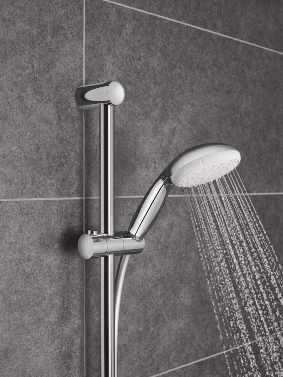 Chromé & Flexible de... GROHE GROHE 27597001 Tempesta 100 Douchette à main 2 jets 