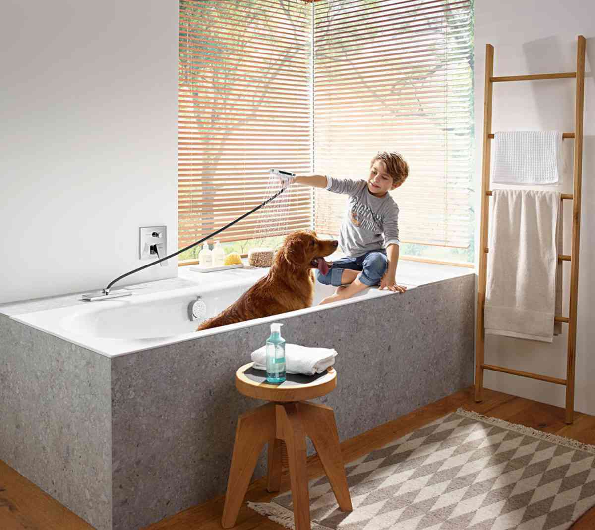 Set Esterno Hansgrohe SBox Square Cromo 28010000 - Flessibile Doccia Con Rosetta Angolare - Foto 10